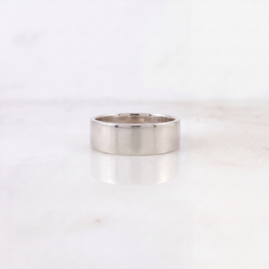 Anillo Argolla Lisa 8.4g / T11 1/4 Oro Blanco 18K