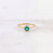Anillo Circular Esmeralda 70Pts 1.9 g / T7 Oro Amarillo 18K