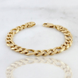 Pulso Figaro 7.3gr / 15.5cm / 6.8mm Oro Amarillo 18K