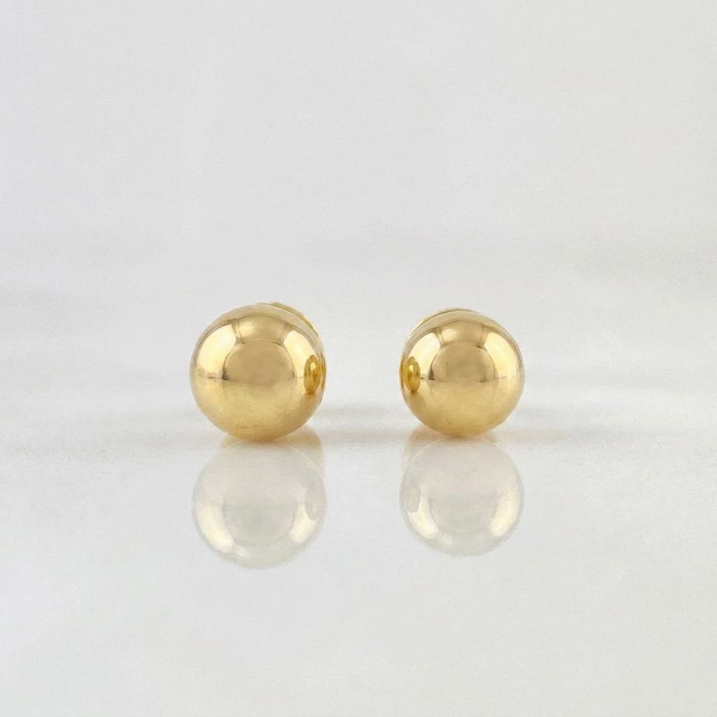 Topos Bola Lisa 0.6 g / 5 mm Oro Amarillo 18K