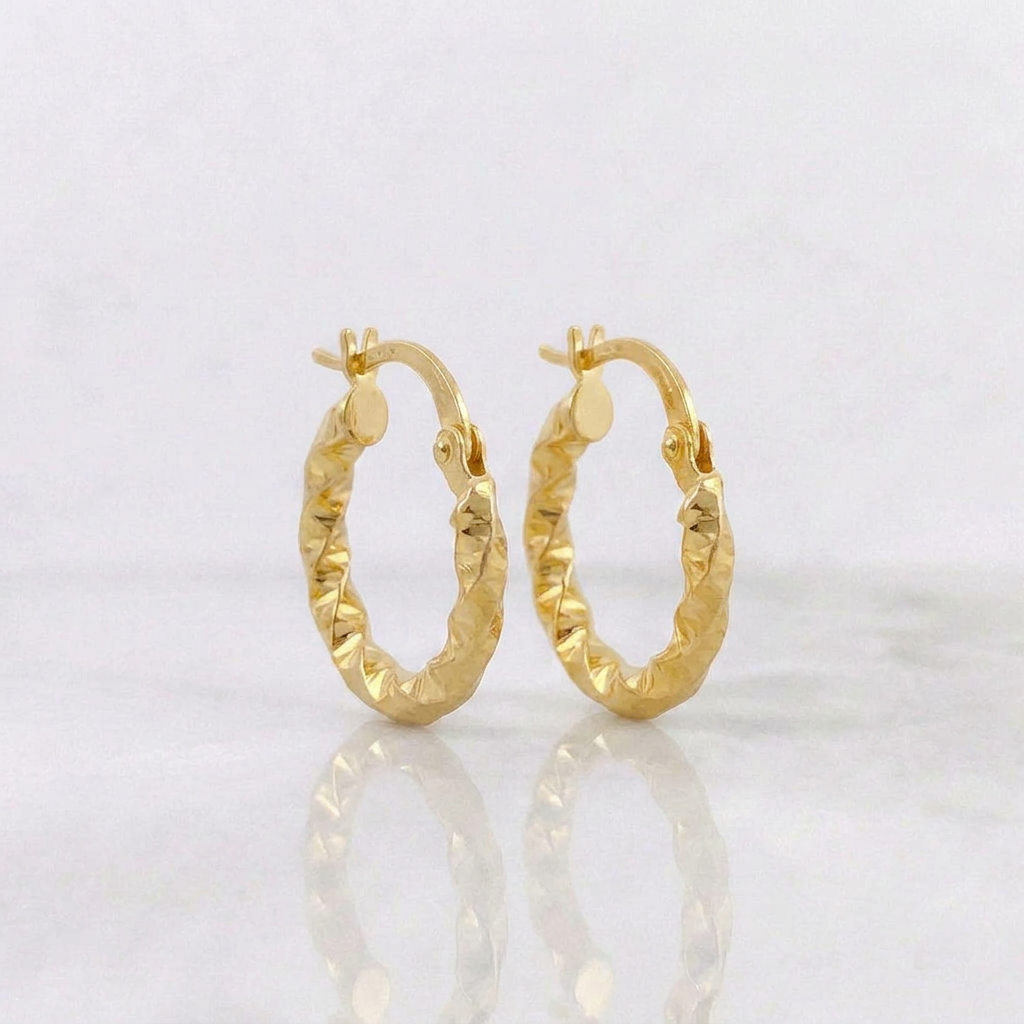 Candongas Carlota 1.55gr / 1.9cm / Oro Amarillo 18K
