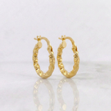 Candongas Carlota 1.55gr / 1.9cm / Oro Amarillo 18K