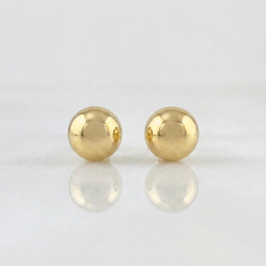 Topos Bola Lisa 0.6 g / 6 mm Oro Amarillo 18K