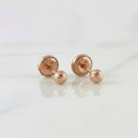 Topos Bola 0.6gr / 3mm Oro Rosa 18K