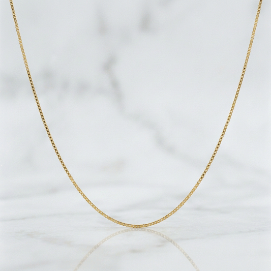 Cadena Veneciana 0.8 g / 45 cm / 0.5 mm Oro Amarillo 18K