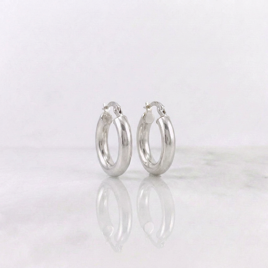 Candongas Jass Lisa 2gr / 2cm / Oro Blanco 18K *