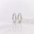 Candongas Jass Lisas 1.95gr / 2cm / Oro Blanco 18K