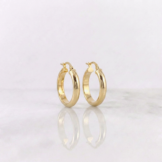 Candongas Gera 3.05gr / 2.5cm / Oro Amarillo 18K