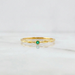 Anillo Trenzado Esmeralda 1pts 0.95gr / T6 3/4 / Oro Amarillo 18K