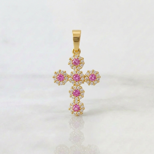 Dije Cruz Tupida 1.4g / 2.6cm Oro Amarillo 18K