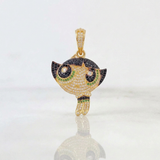 Dije Super Chica Verde 7.95gr / 4.8cm / Oro Amarillo 18K