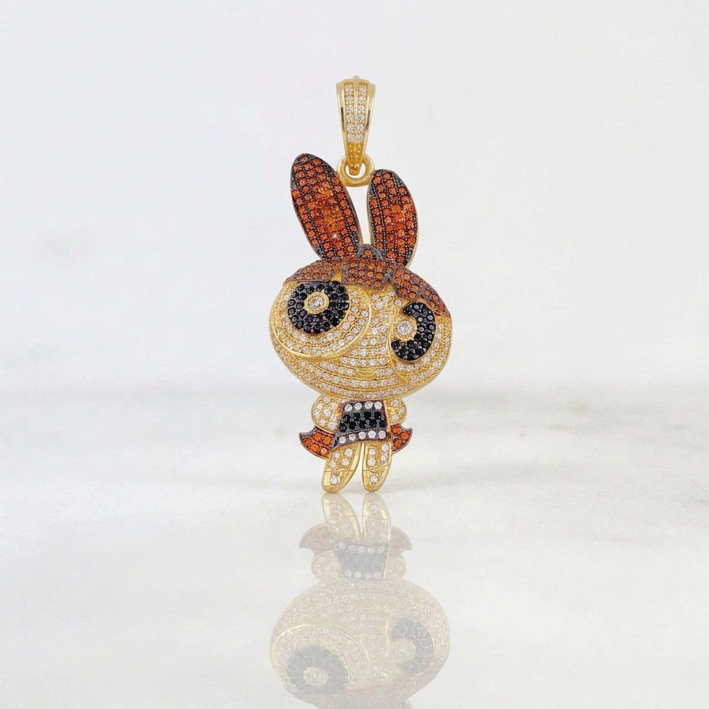 Dije Super Chica Rosada 12.35gr / 6cm / Oro Amarillo 18K