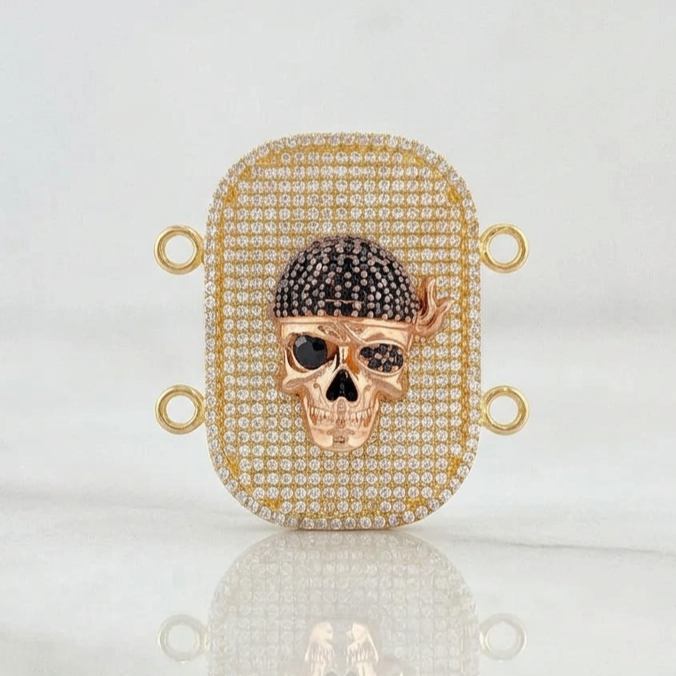 Herraje Calavera Pirata 9.7g / 3.5cm Tres Oros 18K
