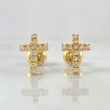 Topos Cruz Tupida 0.95gr / 10.6mm Oro Amarillo 18K