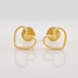 Topos Silueta Corazón Diamantado 0.85g / 8mm Oro Amarillo 18K