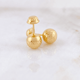 Topos Bola Diamantada 0.9 g / 7 mm Oro Amarillo 18K