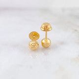 Topos Bola Diamantada 0.6g / 5mm Oro Amarillo 18K