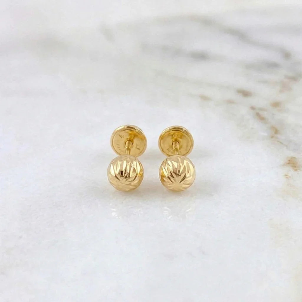 Topos Bola Diamantada 0.55g / 4mm Oro Amarillo 18K