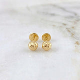 Topos Bola Diamantada 4mm 0.5g / 4mm Oro Amarillo 18K