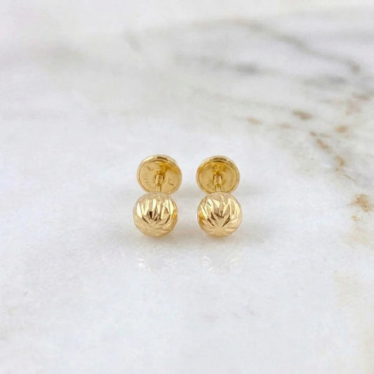 Topos Bola Diamantada 0.4 g / 3 mm Oro Amarillo 18K