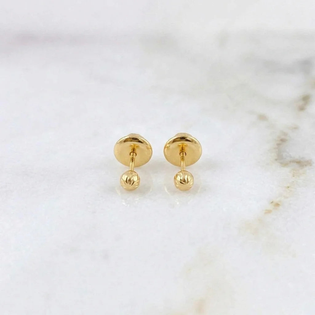 Topos Bola Diamantada 0.45g / 3mm Oro Amarillo 18K