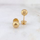 Topos Bola Diamantada 0.8 g / 6 mm Oro Amarillo 18K