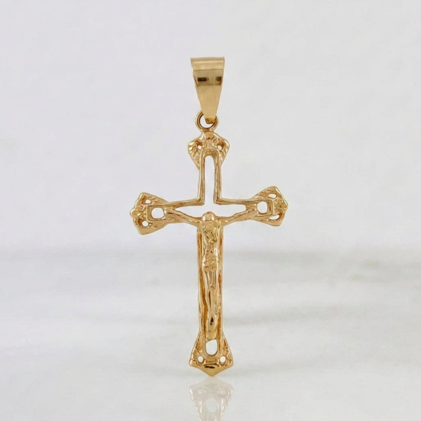 Dije Cruz Cristo 2.2gr / 4cm / Oro Amarillo 18K %