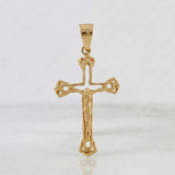 Dije Cruz Cristo 2.2gr / 4cm / Oro Amarillo 18K %