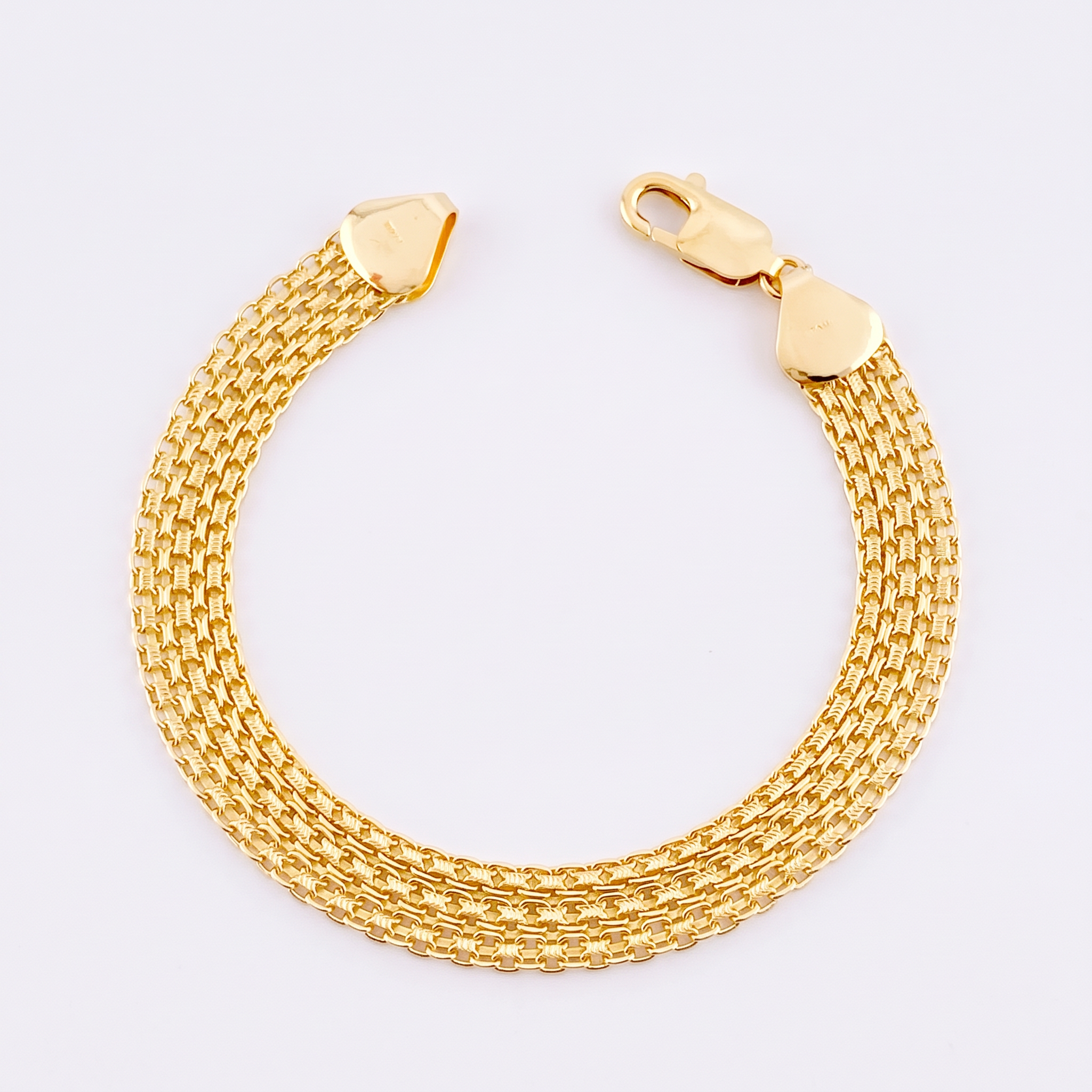 Pulso Chino 13.5g / 20.1cm / 8.9mm Oro Amarillo 18K