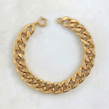 Pulso Cubano 18.65gr / 20cm / Oro 18K