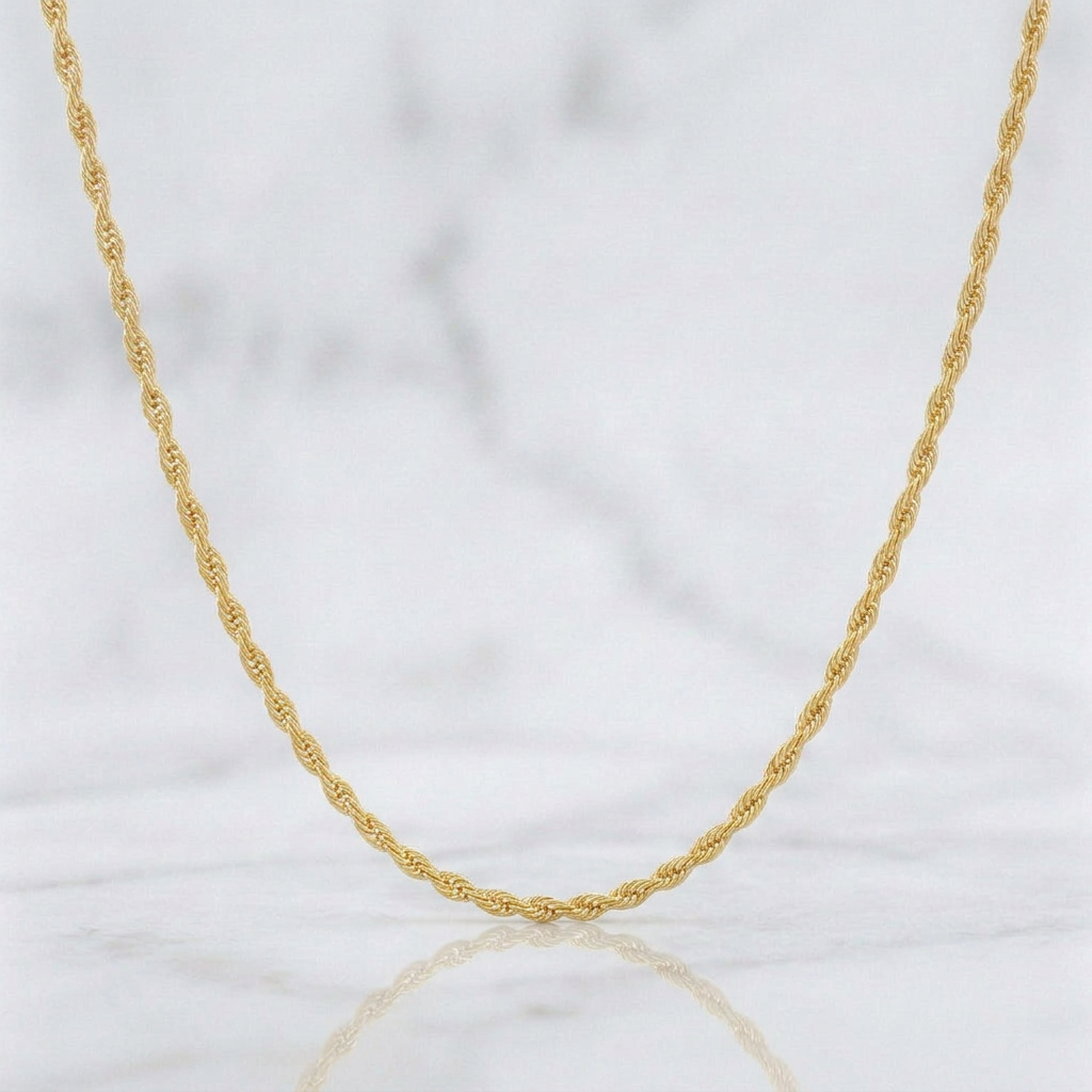 Cadena Lazo 1.15gr / 45cm / 1.5mm Oro Amarillo +3 18K *