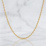 Cadena Lazo 1.15gr / 45cm / 1.5mm Oro Amarillo +3 18K *