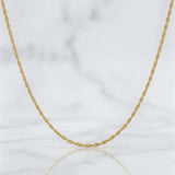 Cadena Lazo 1.1g / 60cm / 1.2mm Oro Amarillo 18K