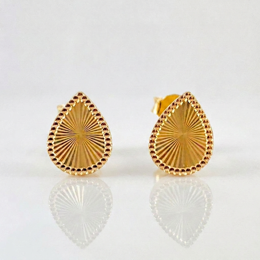 Topos Gota Diamantada 0.8gr / 7.9mm Oro Amarillo 18K