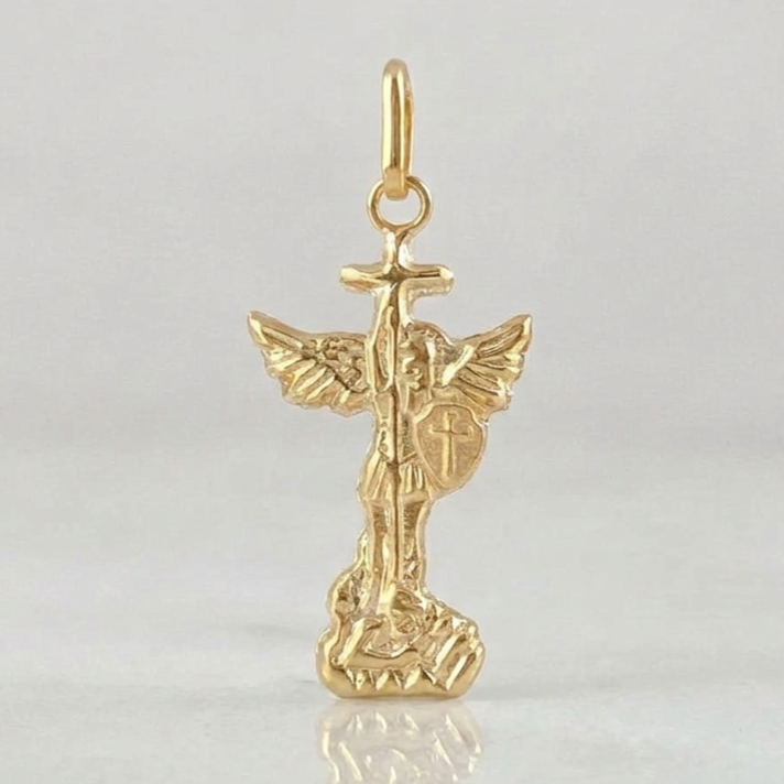 Dije San Miguel Arcángel 0.65g / 2.7cm Oro Amarillo 18K