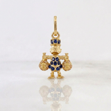 Dije Pato Bolsas De Dinero 1.55gr / 2.4cm / Oro Amarillo 18K %