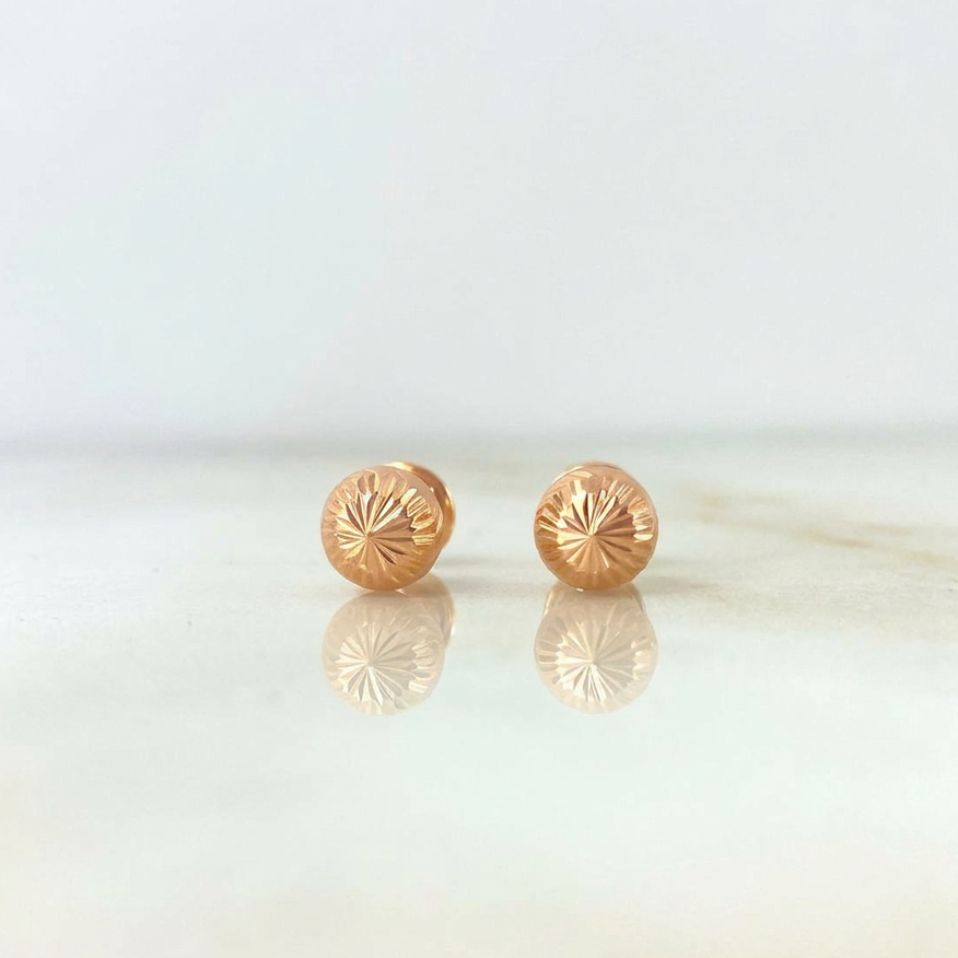 Topos Bola Diamantada 0.75g / 6mm Oro Rosa 18K