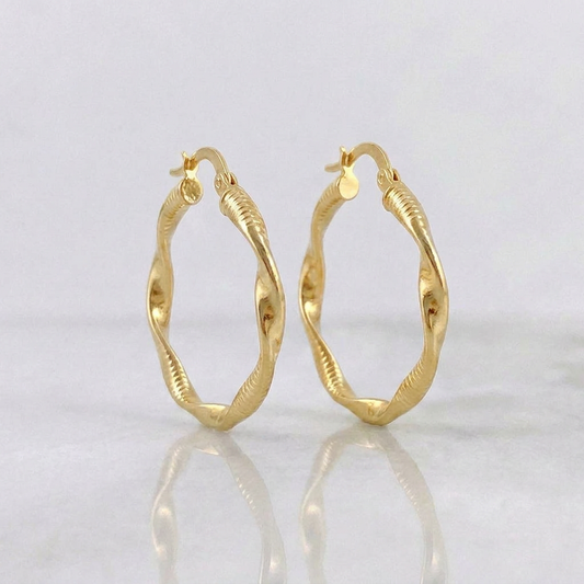 Candongas Asby 1.95gr / 3.1cm / Oro Amarillo 18K