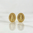 Topos Virgen Maria Auxiliadora 0.7 g / 7.8 mm Oro Amarillo 18K