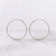 Candongas Aro Liso 0.7gr / 1.6cm / Oro Blanco 18K
