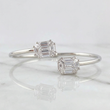 Pulso Aro Doble Cubo Diamantes 3.4qts 10g / 18.05cm / 2.95mm Oro Blanco 18K
