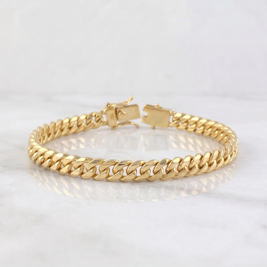 Fabricacion Bajo Pedido Pulso Cubano Macizo 67gr / Oro Amarillo 18K