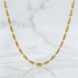 Cadena Rustica Adige 9.35g / 65cm / 3mm Lisa Oro Amarillo 18K