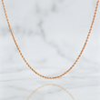 Cadena Lazo 1.55gr / 50cm / 1.3mm Oro Rosa 18K