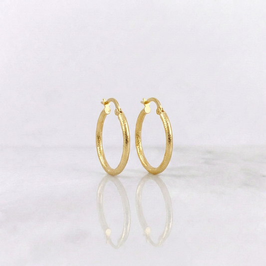 Candongas Rox 1.45gr / 2.5cm / Oro Amarillo 18K
