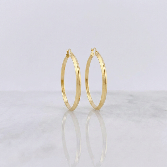 Candongas Clau 4.05gr / 5cm / Oro Amarillo 18K