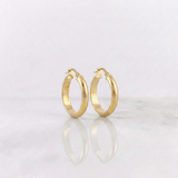 Candongas Gera 3.05gr / 2.5cm / Oro Amarillo 18K