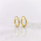 Candongas Jass Punteada 2.25gr / 2cm / Oro Amarillo 18K