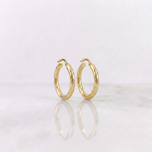 Candongas Mary 2.7gr / 2.5cm / Oro Amarillo 18K