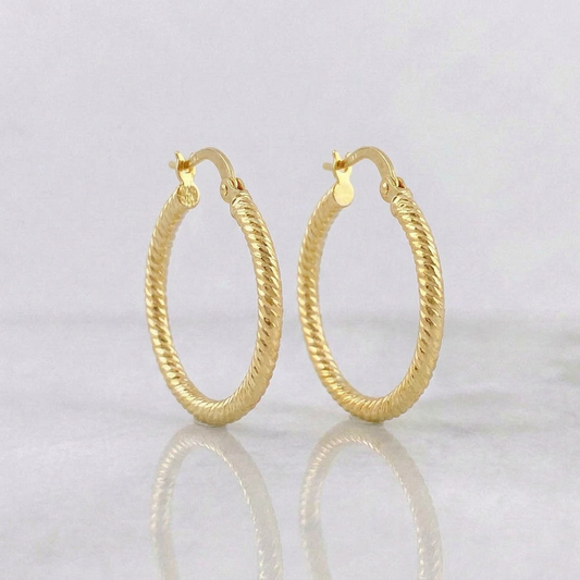 Candongas Lucy 1.55gr / 2.5cm / Oro Amarillo 18K